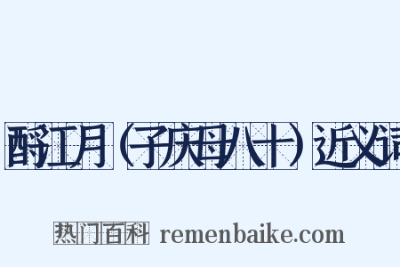 酹江月（子庆母八十）近义词是什么意思的图片